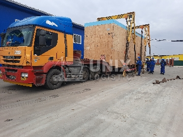 Бескрановая разгрузка негабаритных предметов