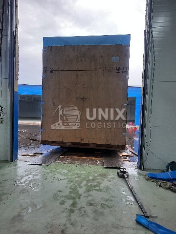 Бескрановая разгрузка негабаритных предметов