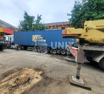 Выгрузка и установка термопластавтоматов